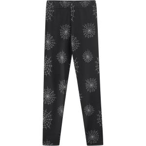 Noomelfish Girls Printed Leggings Soft Full Length Stretch Pants (4-12 Years)(Spiderweb)