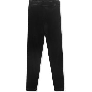 Noomelfish Girls Velvet Leggings Kids Soft Warm Stretch Yoga Pants(5-12 Years)(Black)