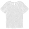 Short Sleeve Rose White
